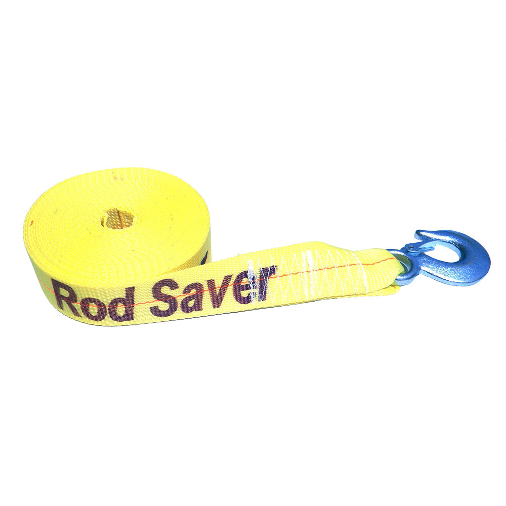 Rod Saver Heavy-Duty Winch Strap Replacement – Yellow – 2″ x 25 [WSY25] on Sale