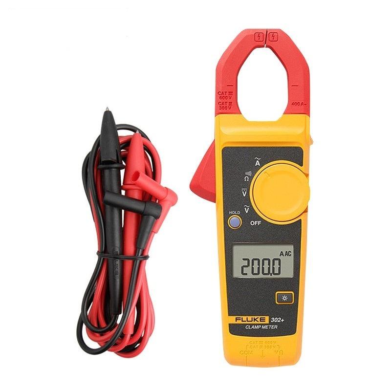 FLUKE 302+ Clamp Meter Multi-Function Digital AC Current Resistance DMM AC/DC F303 F305 Sale