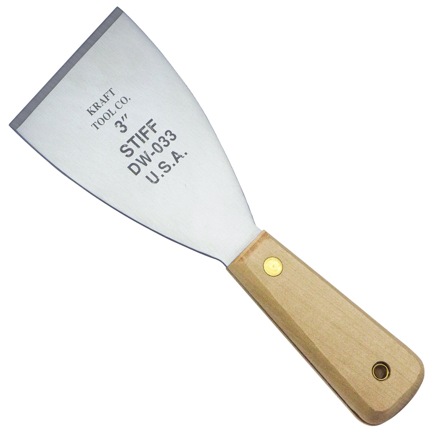 Kraft Tool DW033 3″ Stainless Steel Stiff Scraper Online Hot Sale