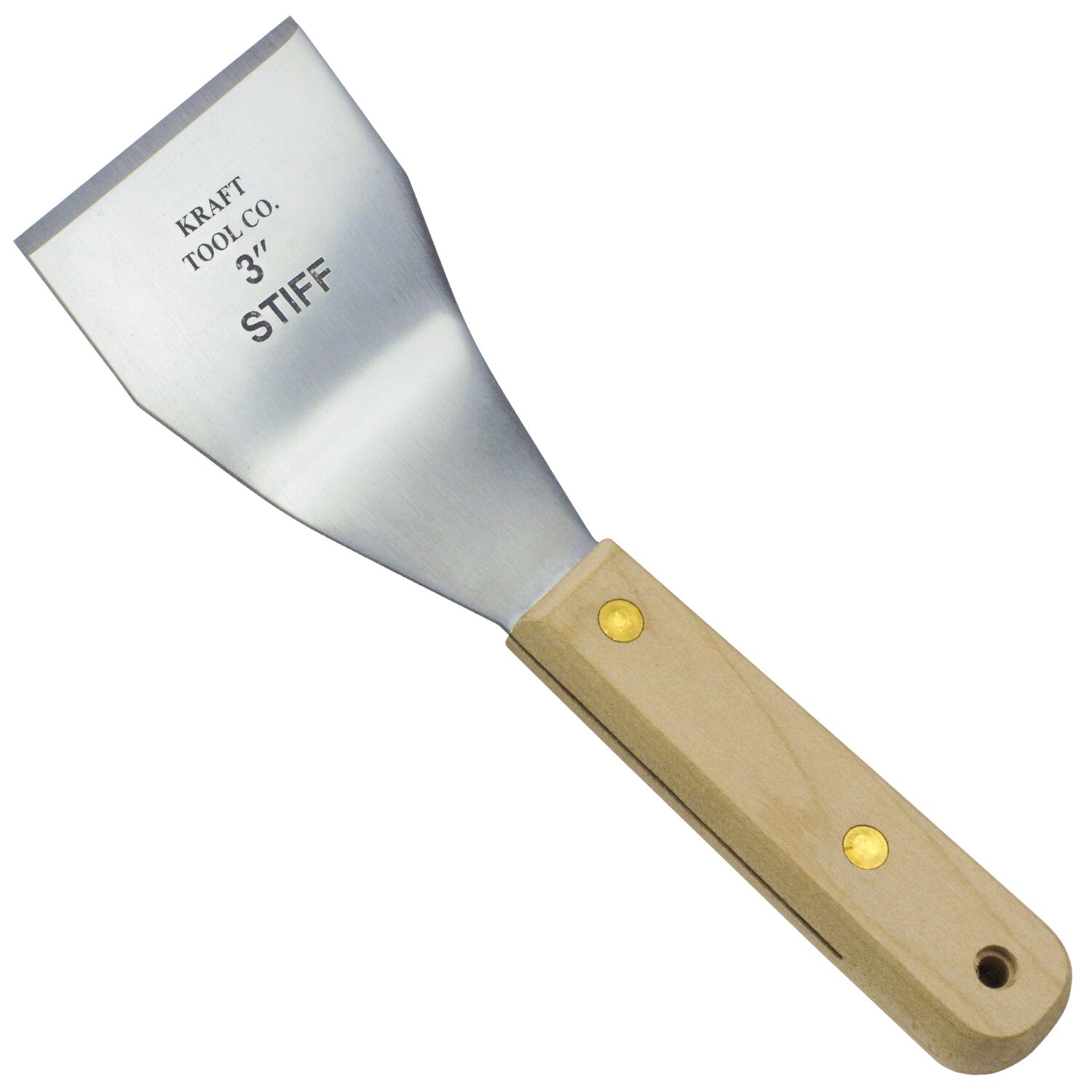Kraft Tool DW035 3″ Bent Stainless Steel Stiff Scraper on Sale