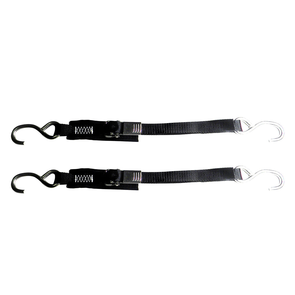 Rod Saver Stainless Steel Quick Release Transom Tie-Down – 1″ x 4 – Pair [SS1QRTD4] Discount