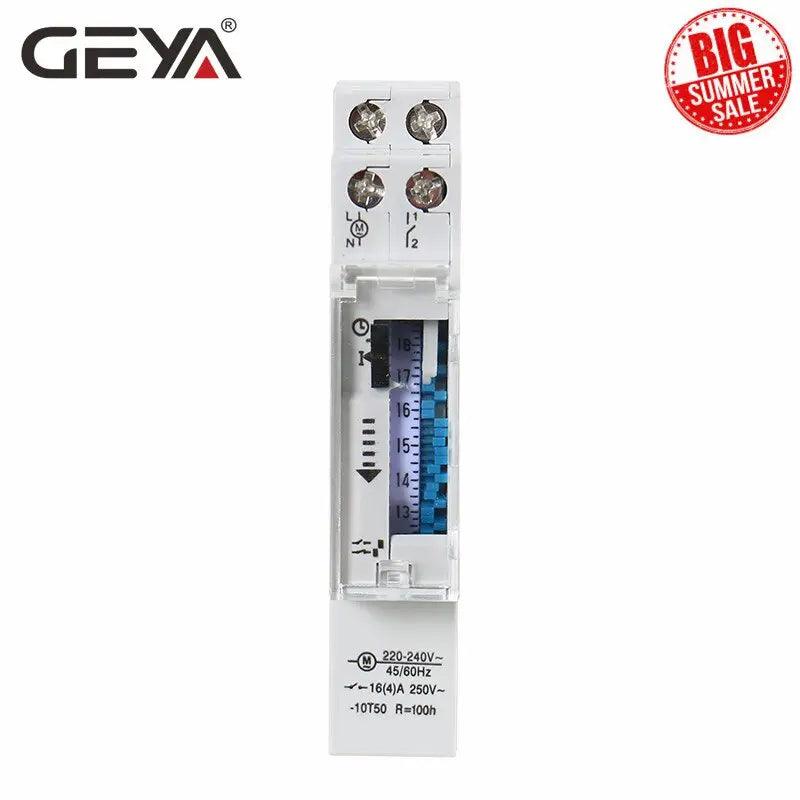 GEYA- TB45 Din Rail Mechanical Timer Switch| 96 times Time Set Supply