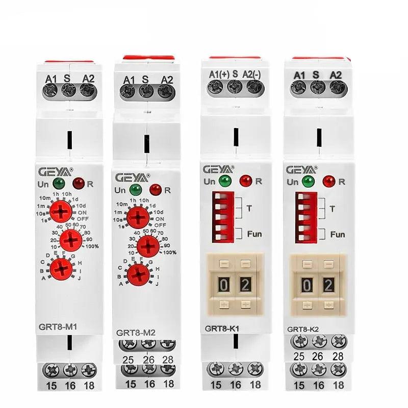 GEYA-  GRT8-M GRT8-K Multifunction Timer Relay /12V 24V 48V 110V 220V optional Fashion