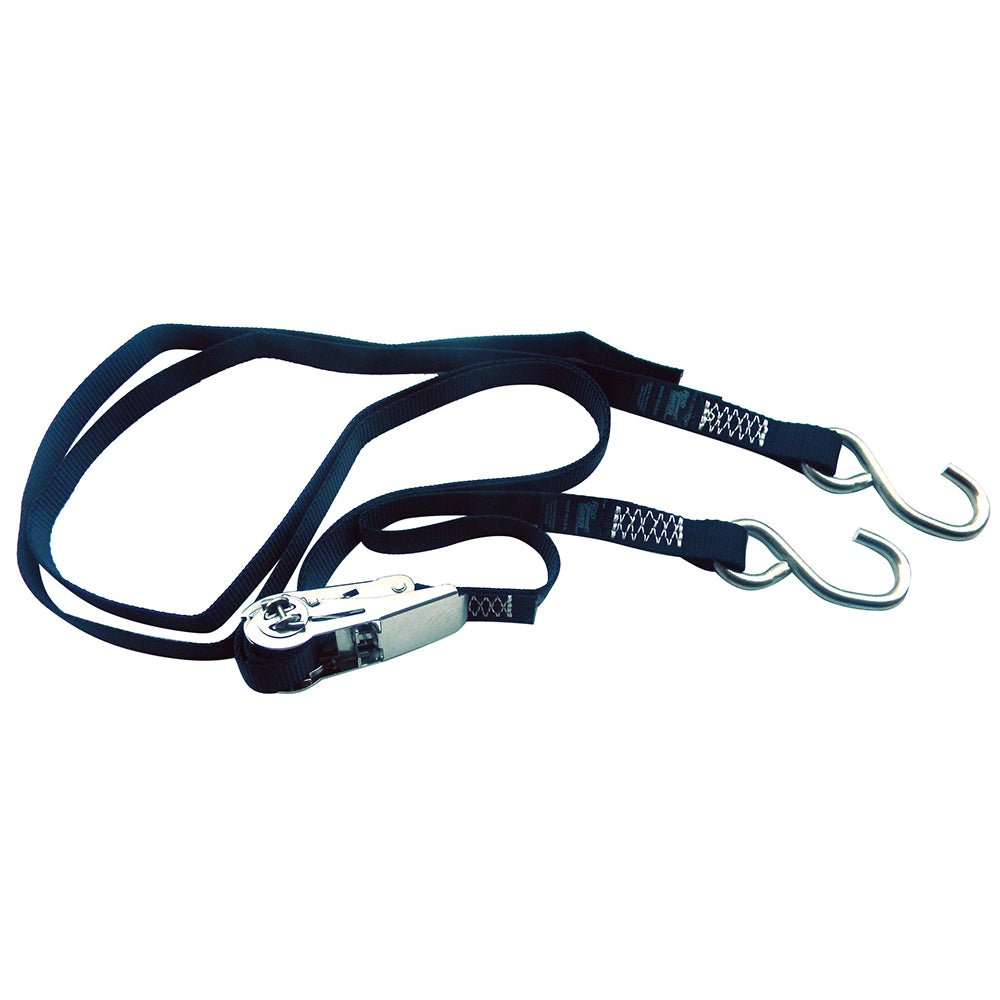 Rod Saver Stainless Steel Ratchet Gunwale Tie-Down – 1″ x 13 [SSRGW13] Supply