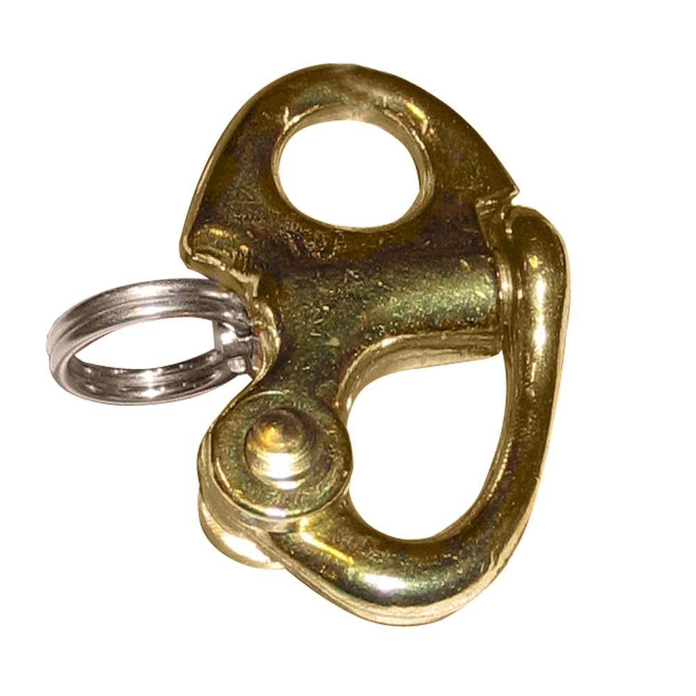 Ronstan Brass Snap Shackle – Fixed Bail – 41.5mm (1-5/8″) Length [RF6000] Online