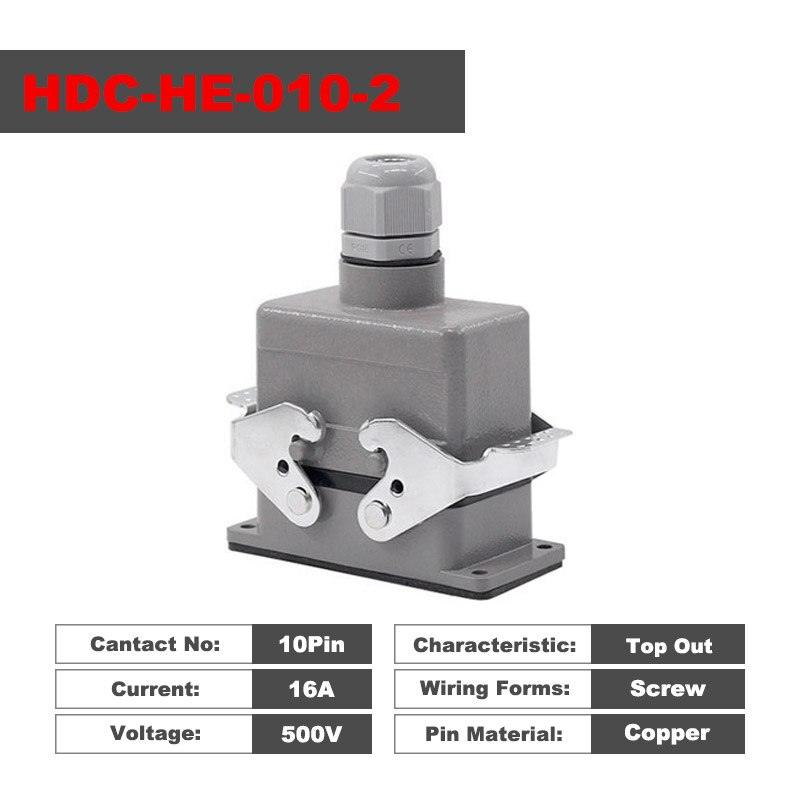 Heavy Duty Connectors HDC-HE-010-1/2/3/4 F/M 10pin 16A Online now