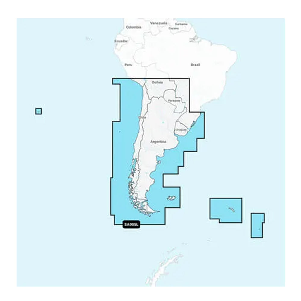 Garmin Navionics+ NSSA005L – Chile, Argentina  Easter Island – Marine Chart [010-C1286-20] Supply