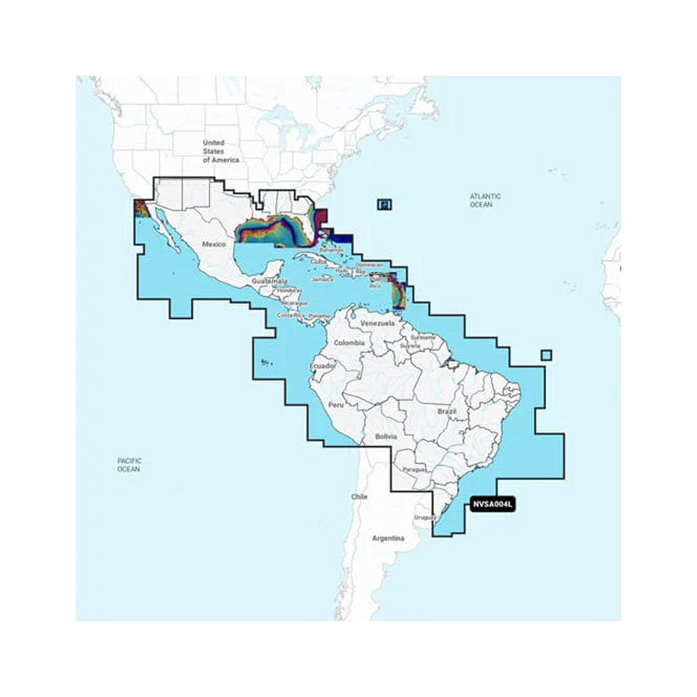 Garmin Navionics Vision+ NVSA004L -Mexico, the Caribbean to Brazil – Inland  Coastal Marine Charts [010-C1285-00] Online Sale