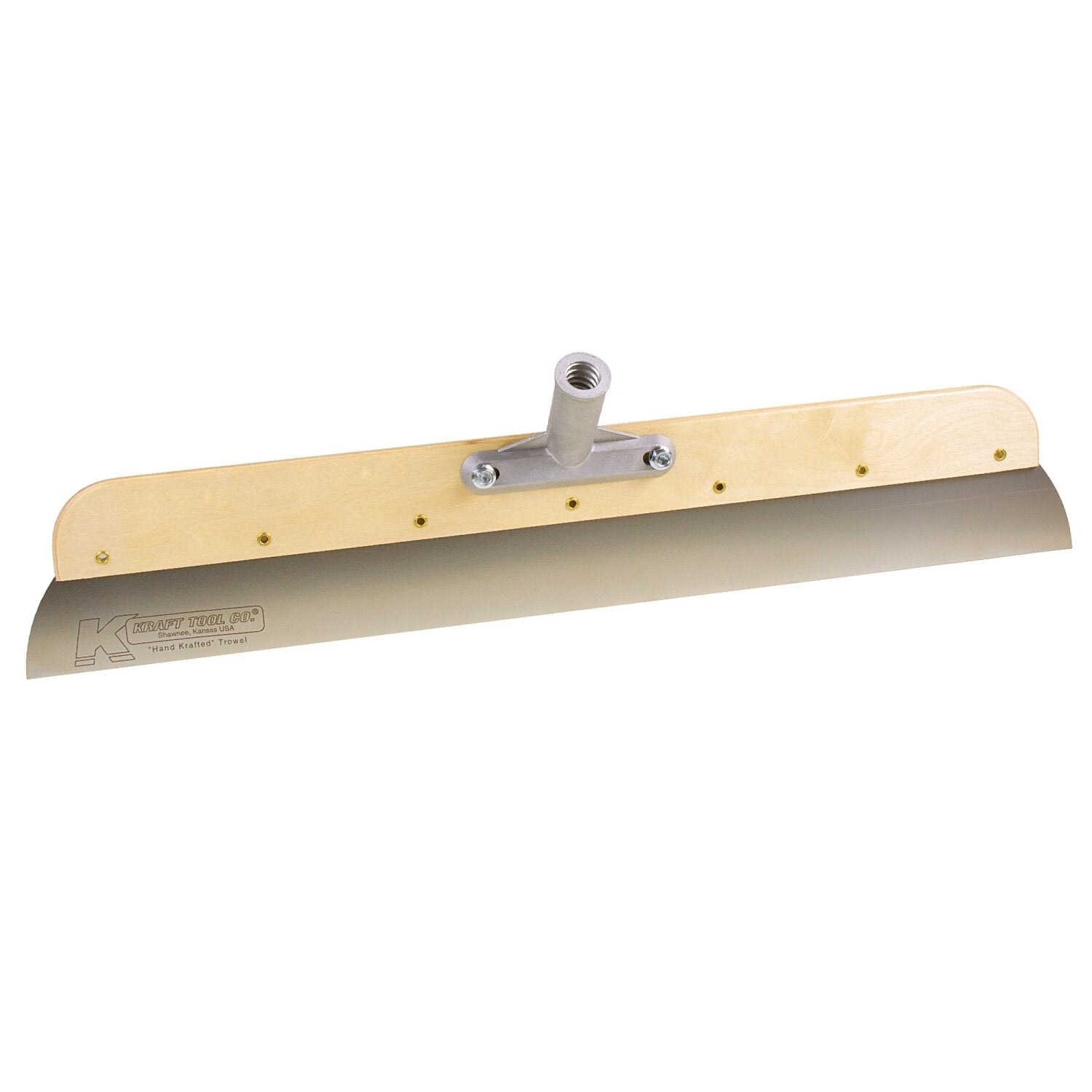 Kraft Tool GG603 24″ Wood Frame Stainless Steel Smoother with Threaded Bracket Sale