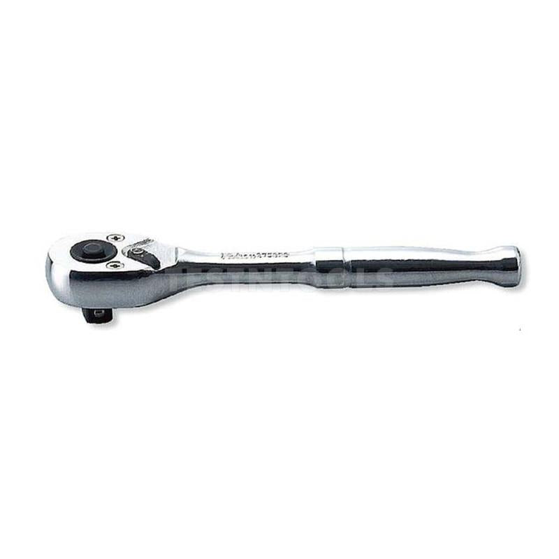 Ko-Ken 2753PB 1/4 Sq. Dr. Ratchet Handle 20 teeth Push Button Length 115mm Polished Handle Sale