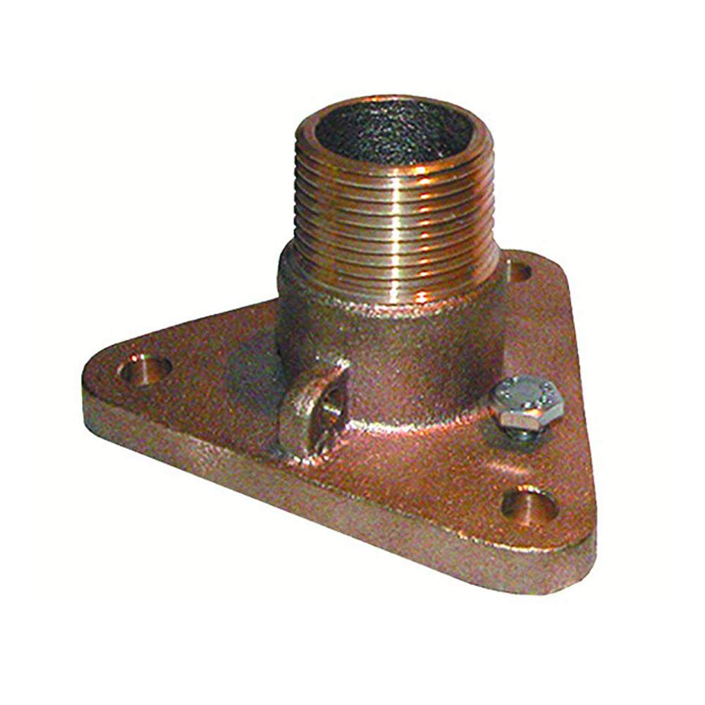 GROCO 1-1/2″ Bronze NPS to NPT Flange Adapter [IBVF-1500] Supply