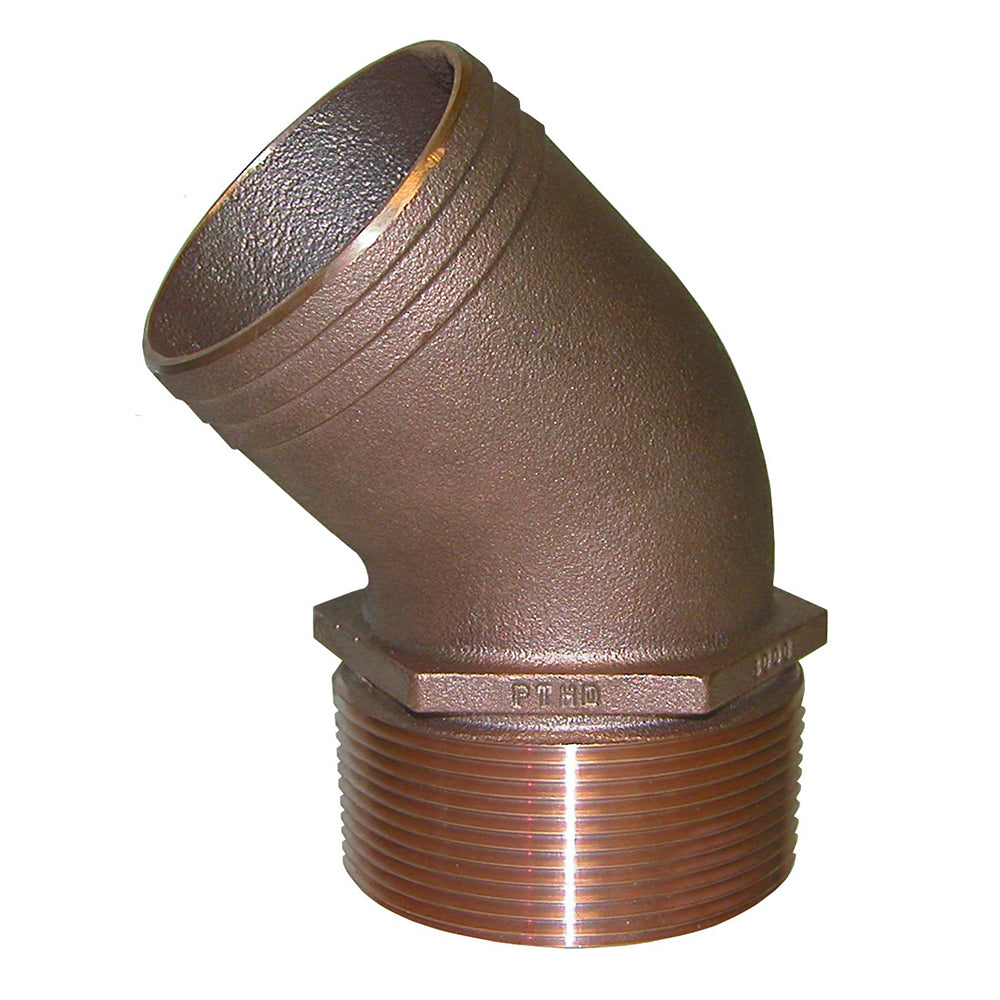 GROCO 1″ NPT Bronze 45 Degree Pipe to 1″ Hose [PTHD-1000] Online