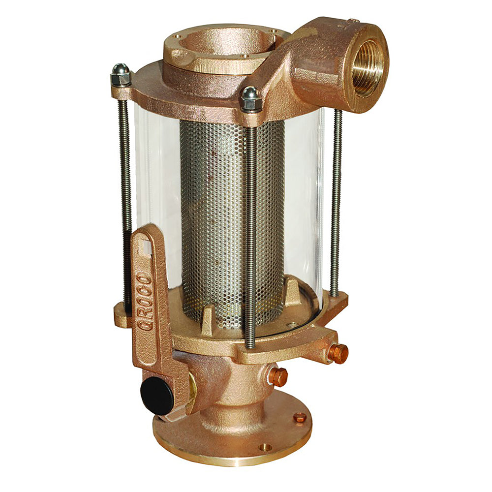 GROCO 1-1/2″ Ball Valve/Seacock  Raw Water Strainer Combo [BVS-1500] Sale