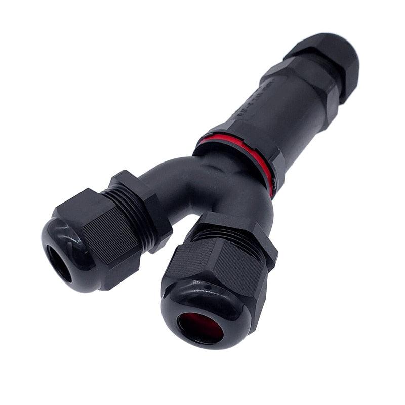 IP68 electrical cable waterproof connector Y branch connectors 2/3/4/5 Pin 32A 450V cable wire gland sleeve connector Fashion
