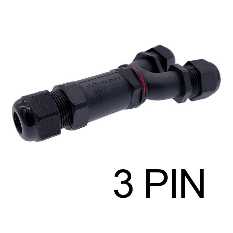 IP68 electrical cable waterproof connector Y branch connectors 2/3/4/5 Pin 32A 450V cable wire gland sleeve connector Fashion