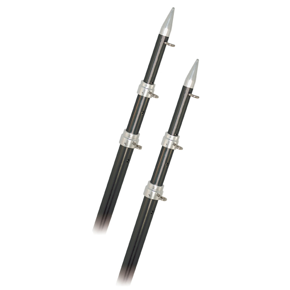 Rupp 15′ Telescopic Carbon Fiber Outrigger Poles 1.5″ – Silver [A0-1500-CFT] Online Sale