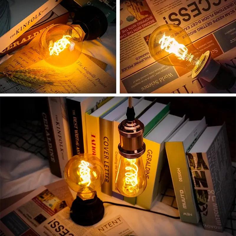 LATTUSO- LED- Filament Bulb Spiral Light/ 4W 2200K /C35 T45 optional Discount