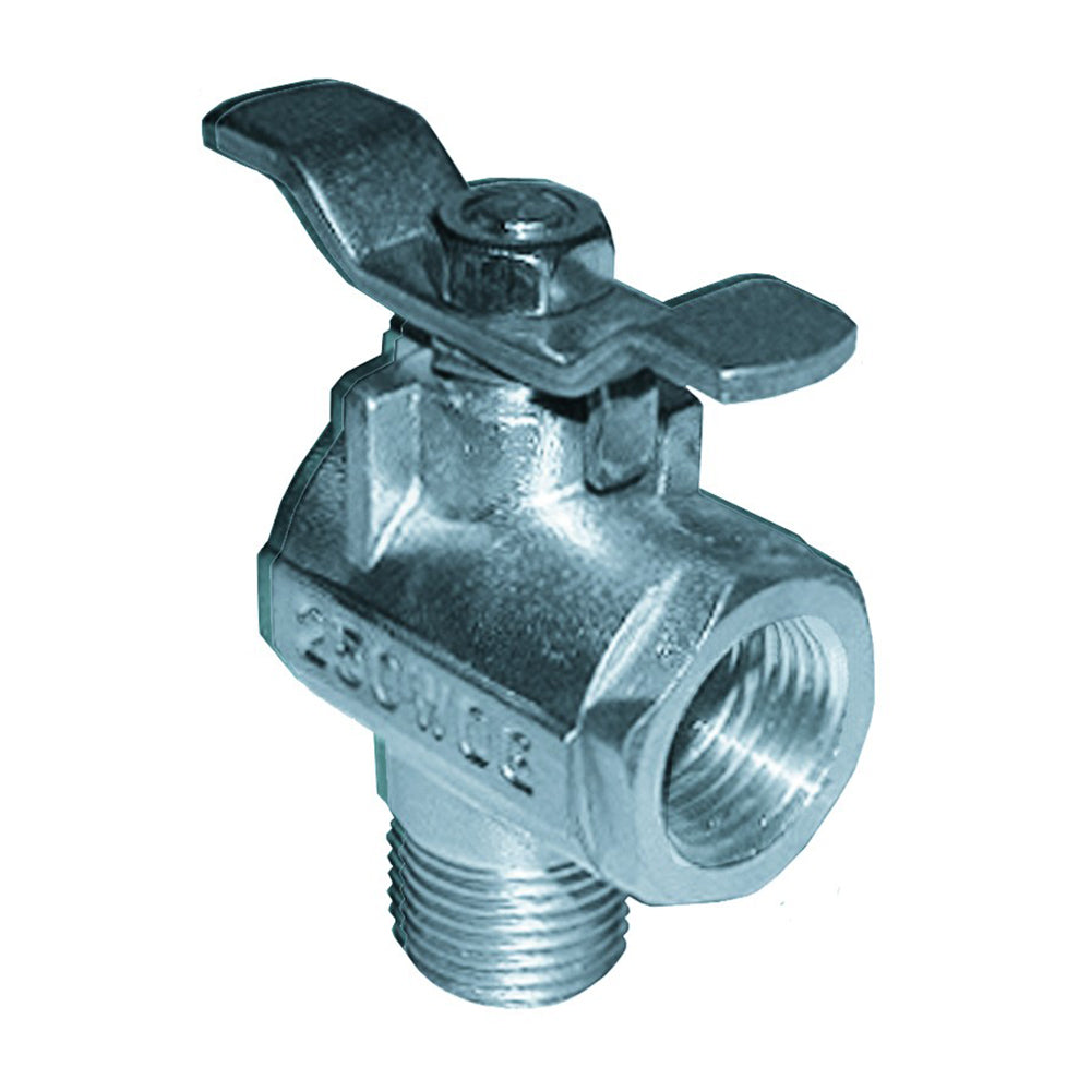 GROCO 1/2″ NPT 90 Stainless Steel Fuel Valve [FV-590-S] Supply