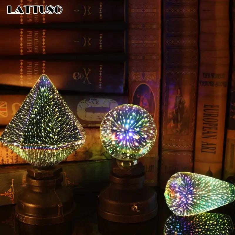 LATTUSO- LED Light Edison Bulb 3D Decoration Bulb| A60 ST64 G95 G80 optional on Sale