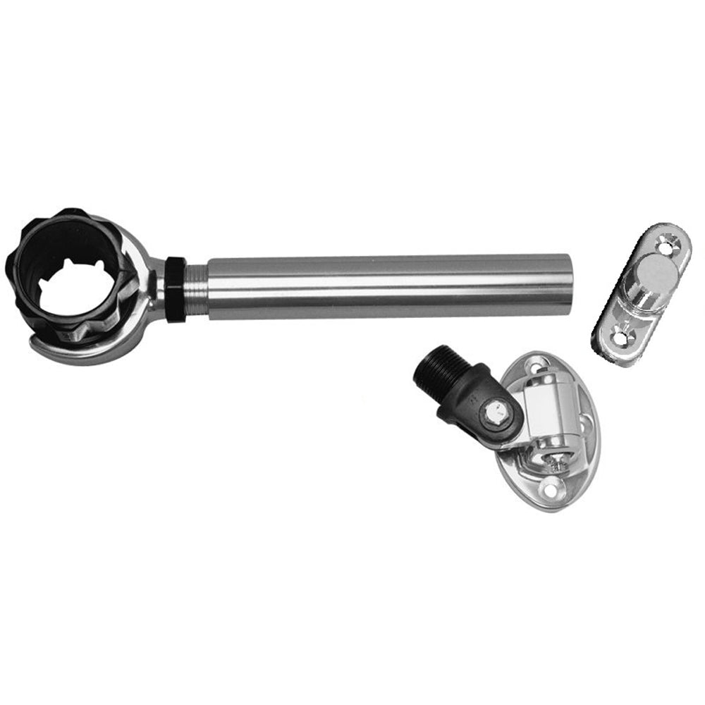 Rupp Threaded Antenna Support w/6″ Pipe Mount, Oval 4-Way Base & 1.5″ Collar [PAK-0005] Sale