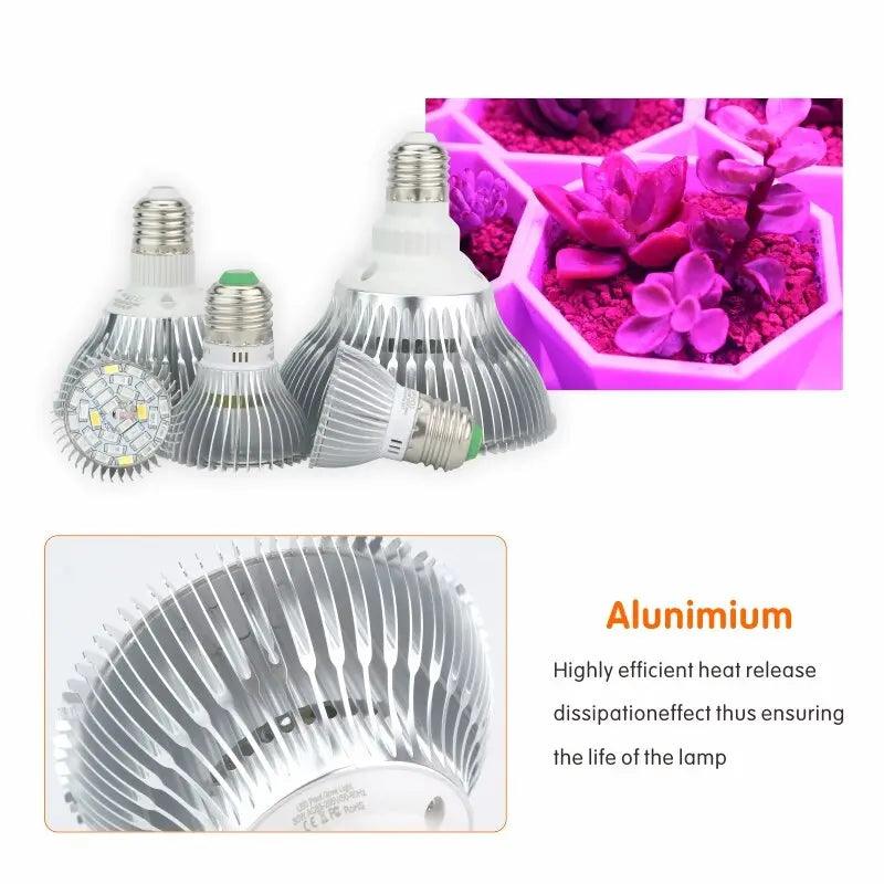 LATTUSO- E27 LED Grow Light| Hydroponic Lighting 18W-80W optional Hot on Sale