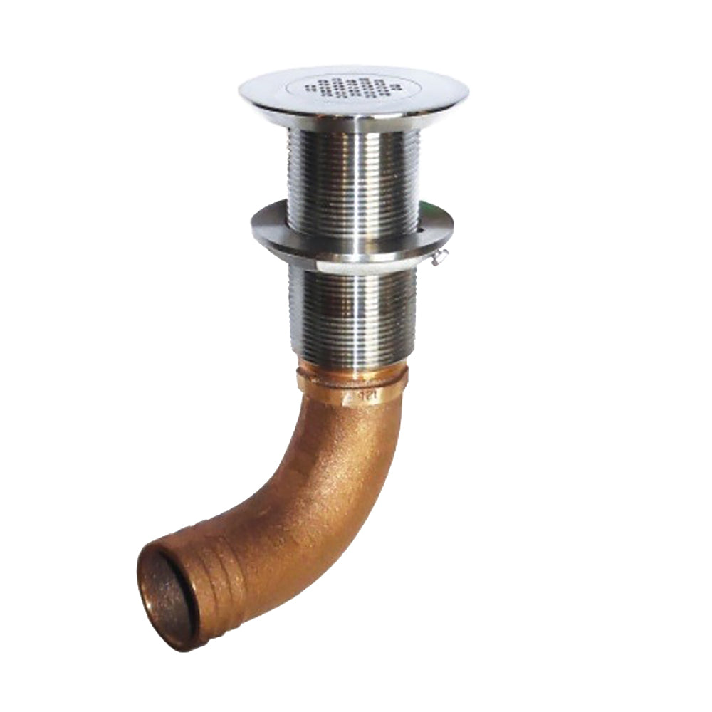 GROCO 1-1/4″ Hose Barb Stainless 45 Degree Deck Drain [SCUS-1245] Online