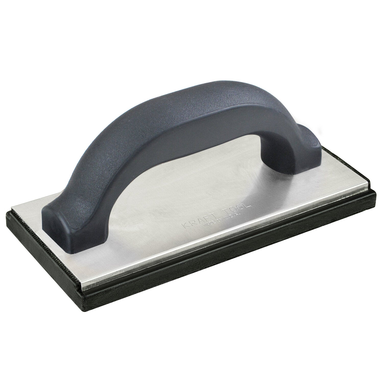 Kraft Tool PL395P 8″ x 4″ Molded Black Rubber Float with Plastic Handle Online Sale
