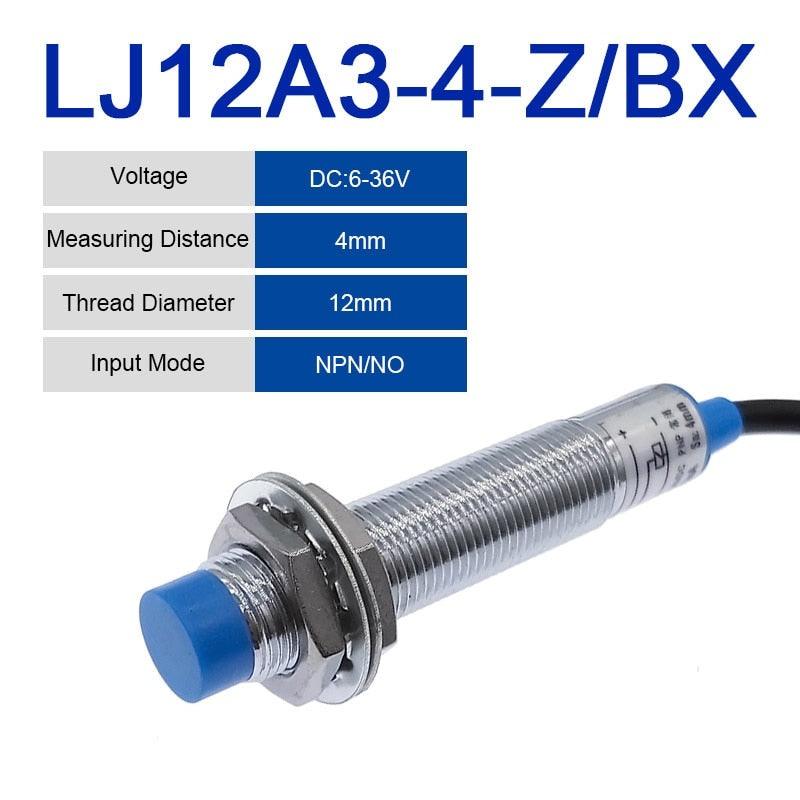 LJ12A3-4 inductive proximity switch npn/pnp sensor NO NC /4mm detection distance Online