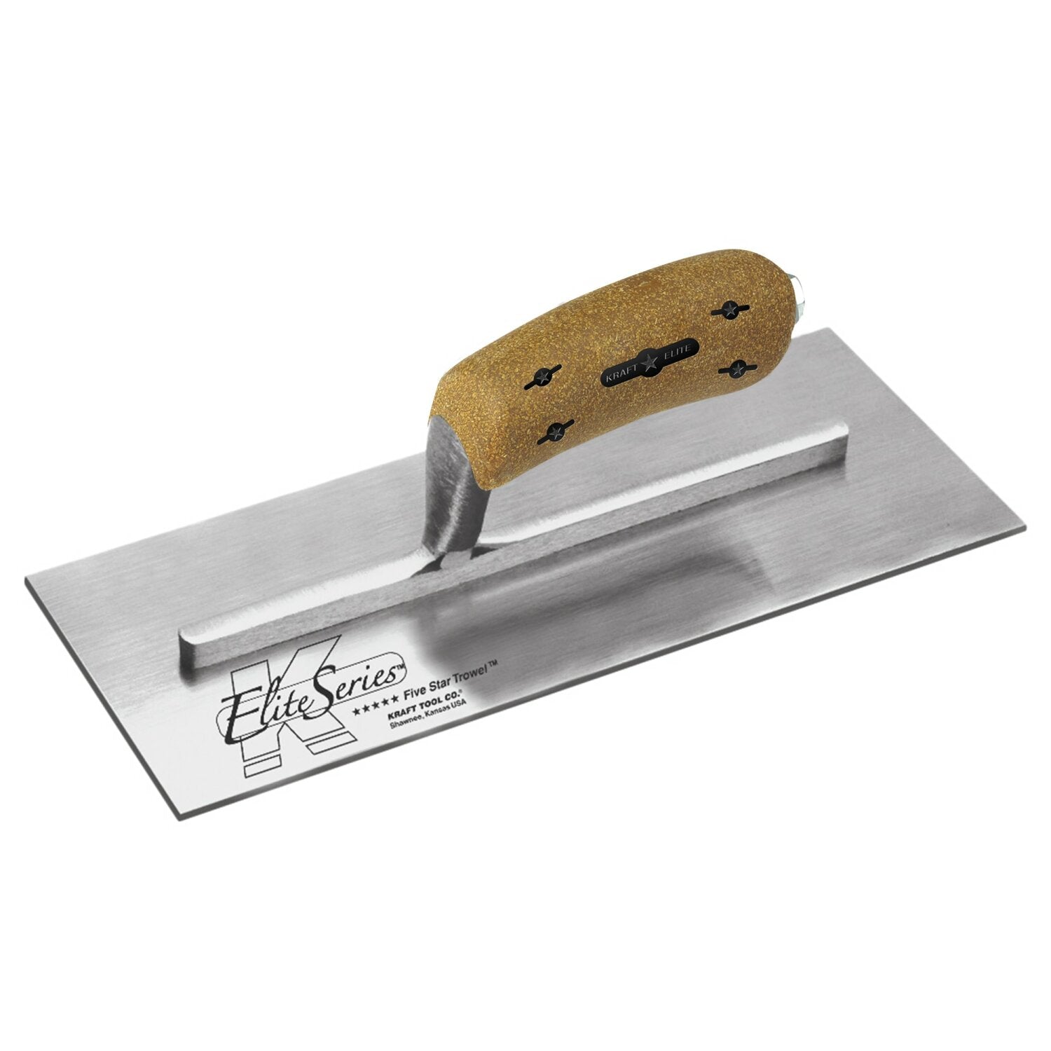 Kraft Tool PLE451K Elite Series Five Star 11″ x 4-1/2″ Carbon Steel Plaster Trowel with Cork Handle Online now