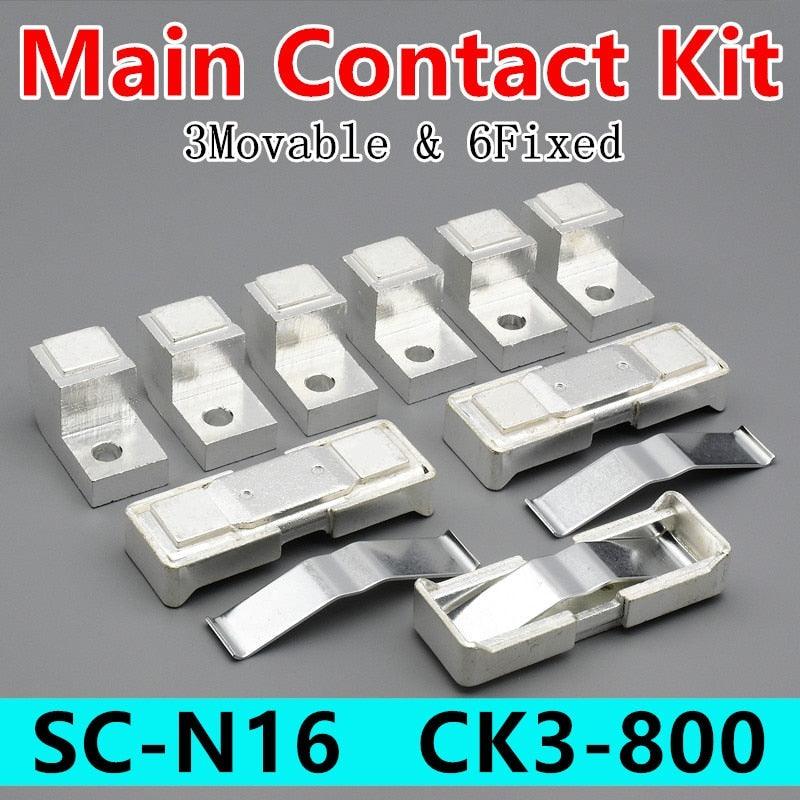 Main Contact Kit for Magnetic Contactor SC-N16 / CK3-800 Replacement Accessories Silver Contacts Online Sale