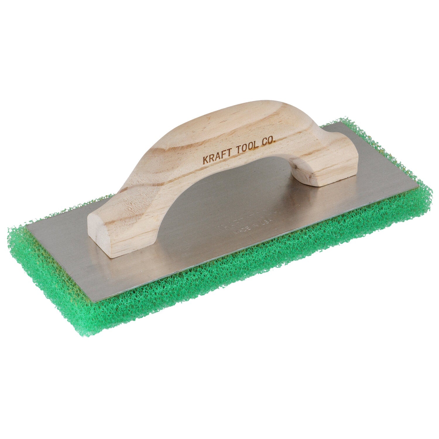 Kraft Tool PL601 12″ x 4″ x 3/4″ Green Coarse Texture Float with Wood Handle Fashion