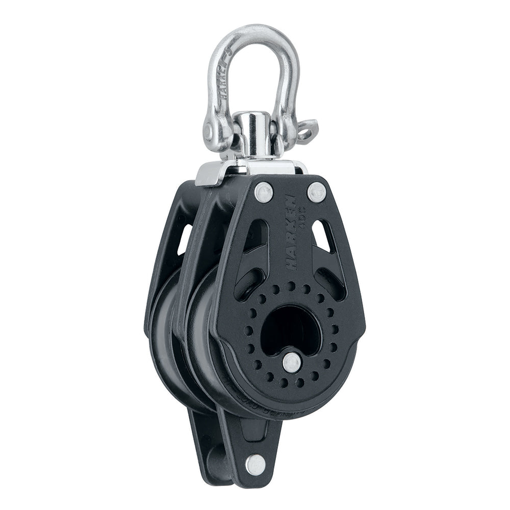 Harken 40mm Carbo Air Double Swivel Block w/Becket [2639] Online Sale