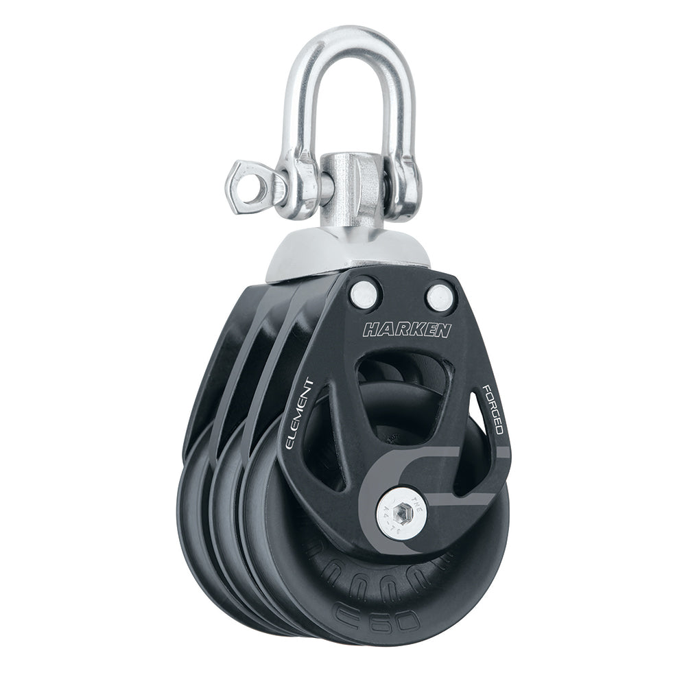 Harken 60mm Triple Aluminum Element Block w/Swivel [6272] Supply