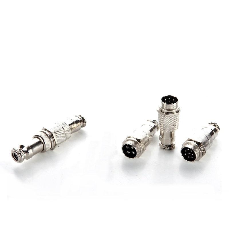 Male Plug Docking Plug GX12 aviation circular connector  2 Pin-7pin 12mm Butt plugs RS765 Online Hot Sale