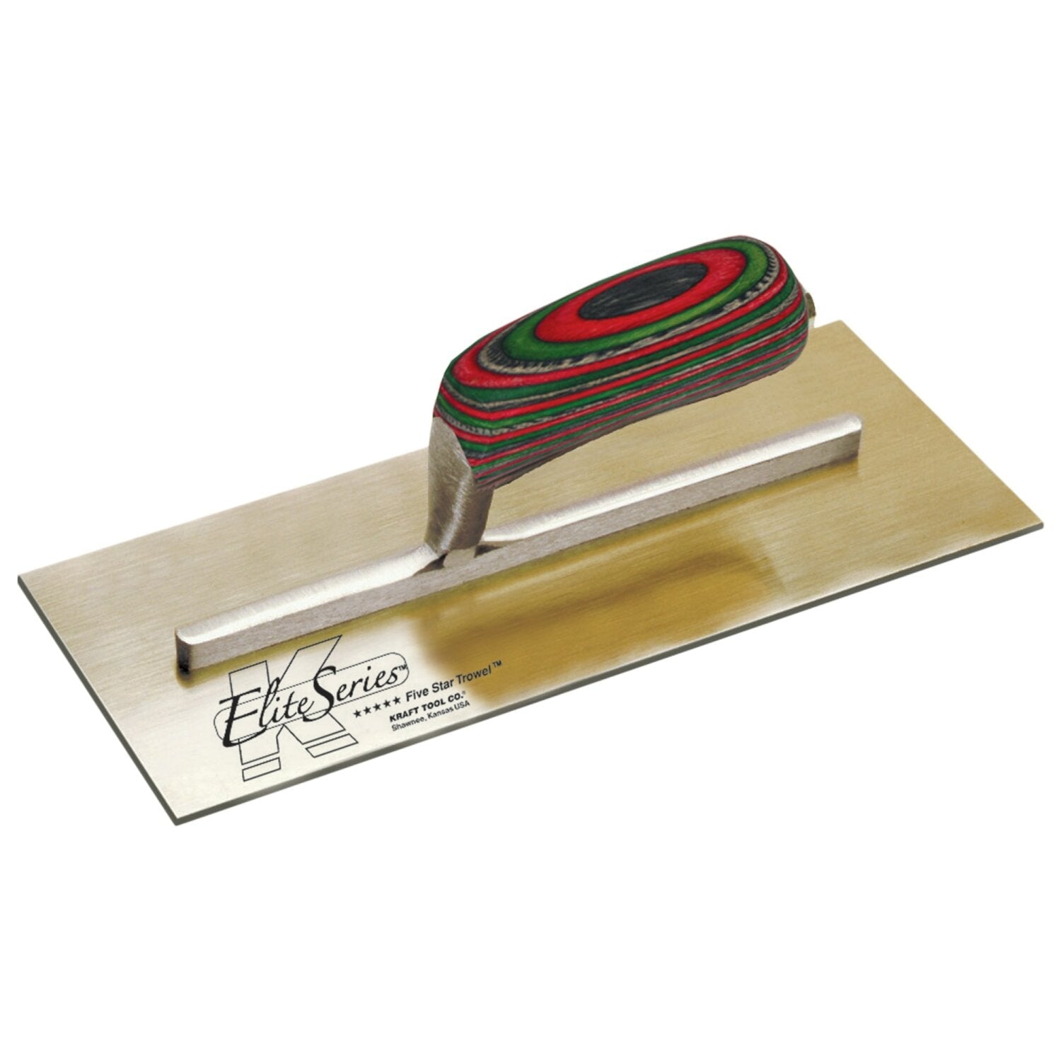 Kraft Tool PLE454 Elite Series Five Star 11″ x 4-1/2″ Golden Stainless Steel Plaster Trowel with Laminated Wood Handle Online now