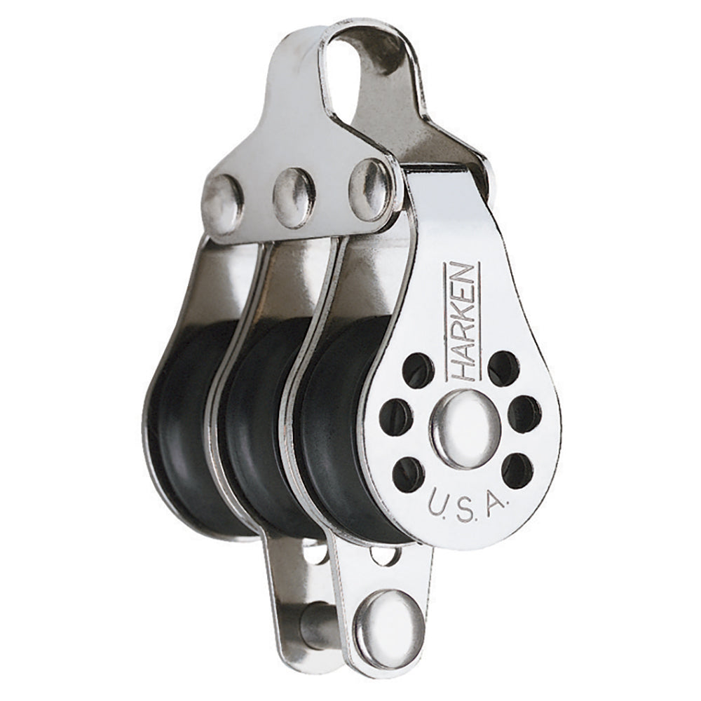 Harken 22mm Triple Micro Block w/Becket- Fishing [229F] Online now