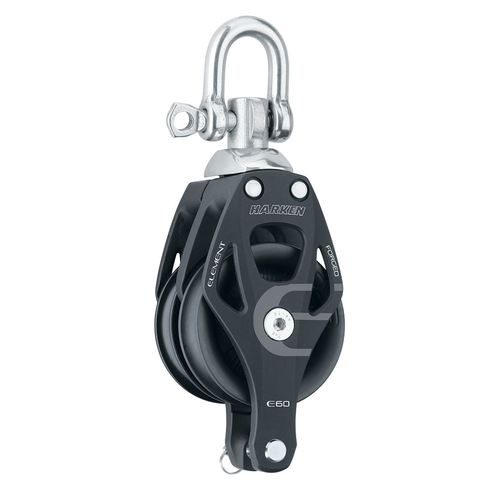 Harken 60mm Double Aluminum Element Block w/Swivel  Becket [6270] Supply