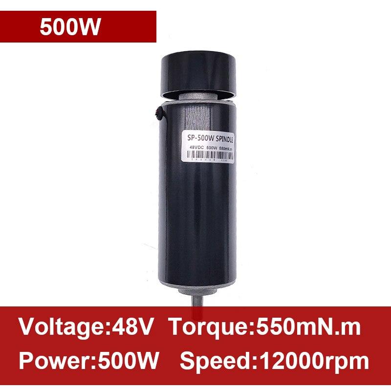 Machine Tool Spindle 200W 300W 400W 500W 800W DC 12-48v dc spindle motor brush air cool for CNC engraving machine Supply