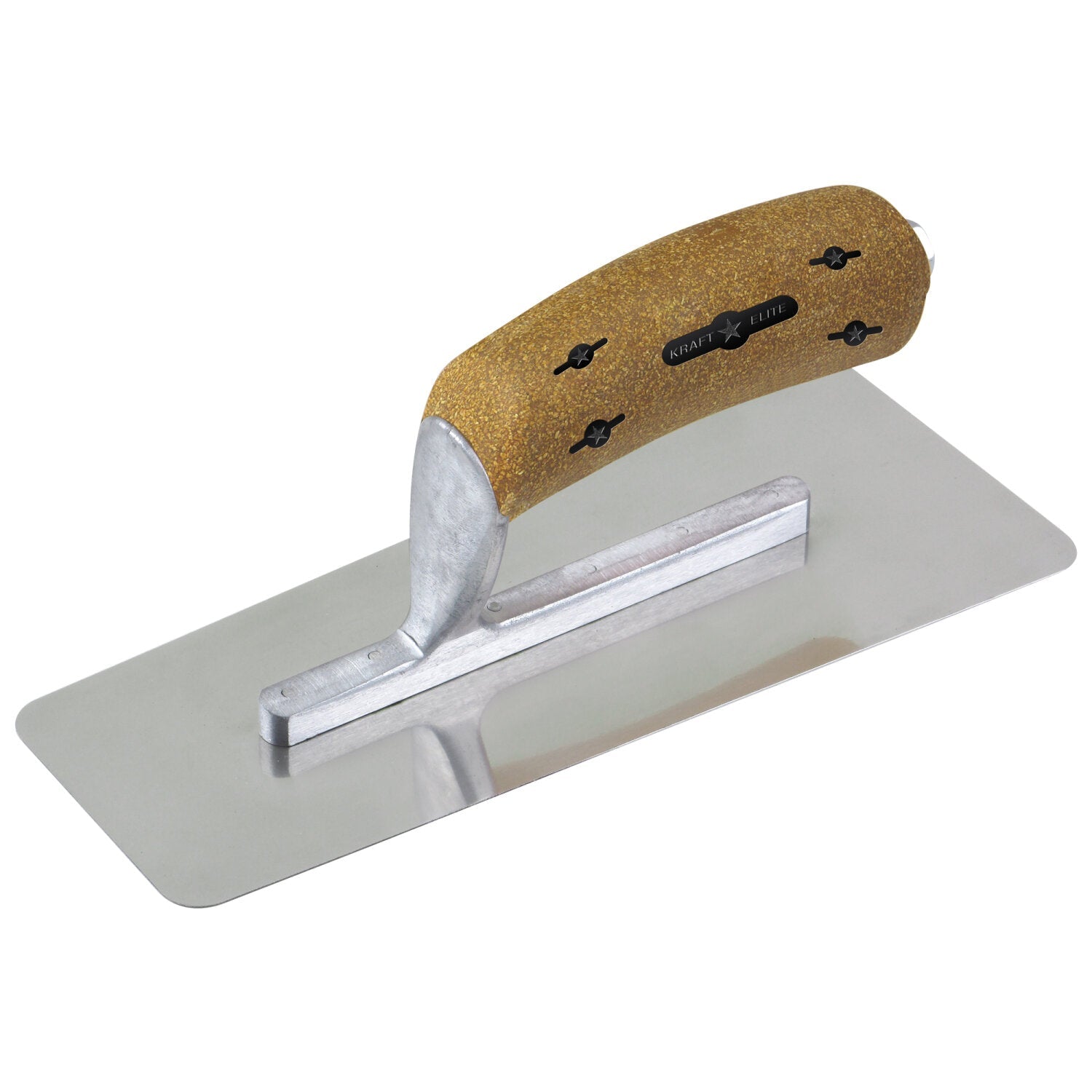 Kraft Tool PLE628K Elite Serie Five Star 9-1/2″ x 3-1/2″ (241x89mm) Stainless Steel Venetian Trowel with Cork Handle Online Hot Sale