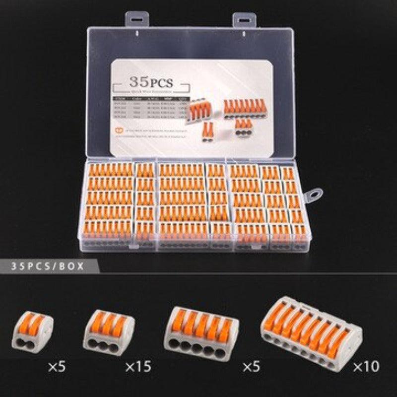 Mini TYPE Boxed 21 Series Quick Push-In Wire Connector Universal Compact Terminal Block Small Led Light Cable Splitter Connector Fashion