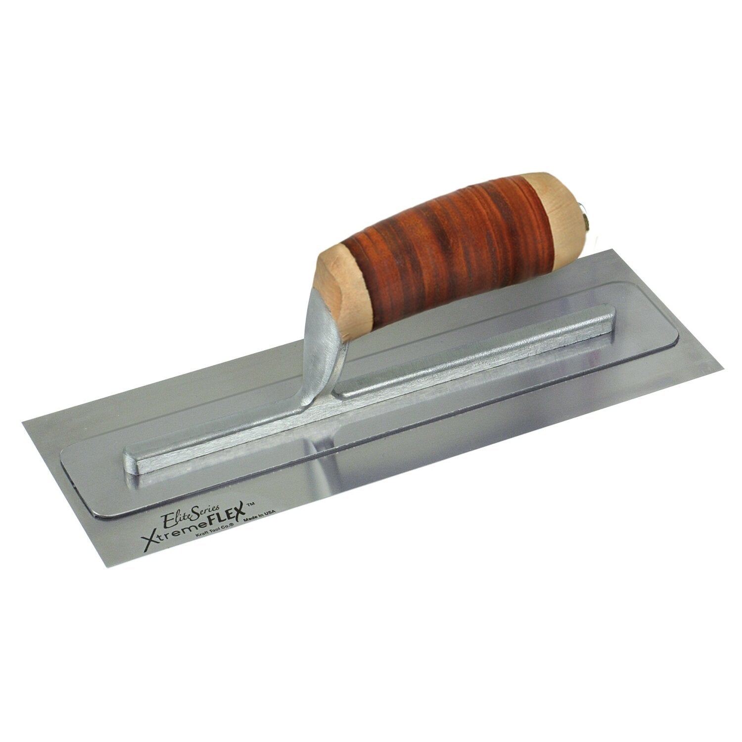 Kraft Tool PLE465L Elite Series Five Star 16″ x 4″ XtremeFLEX Stainless Steel Trowel with Leather Handle Online