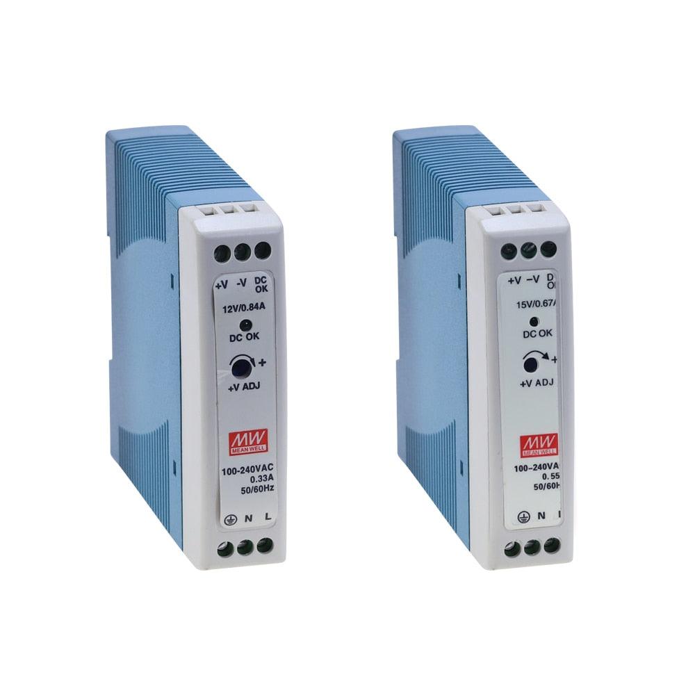 MDR-10 10W Single Output 5V 12V 15V 24V Din Rail Switching Power Supply AC/DC Online Sale
