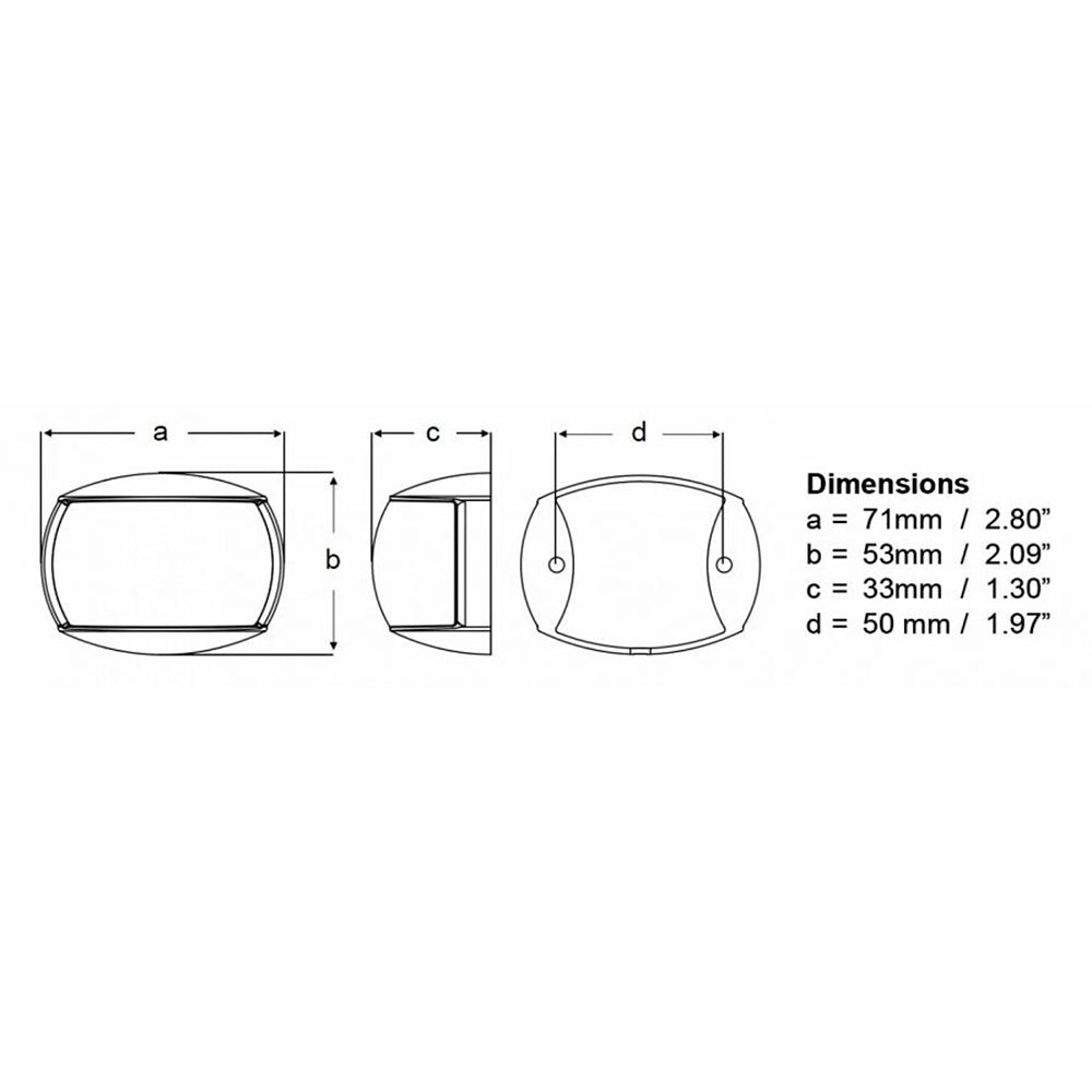 Hella Marine NaviLED Port & Starboard Pair – 2nm – Clear Lens/White Housing [980520911] Online now