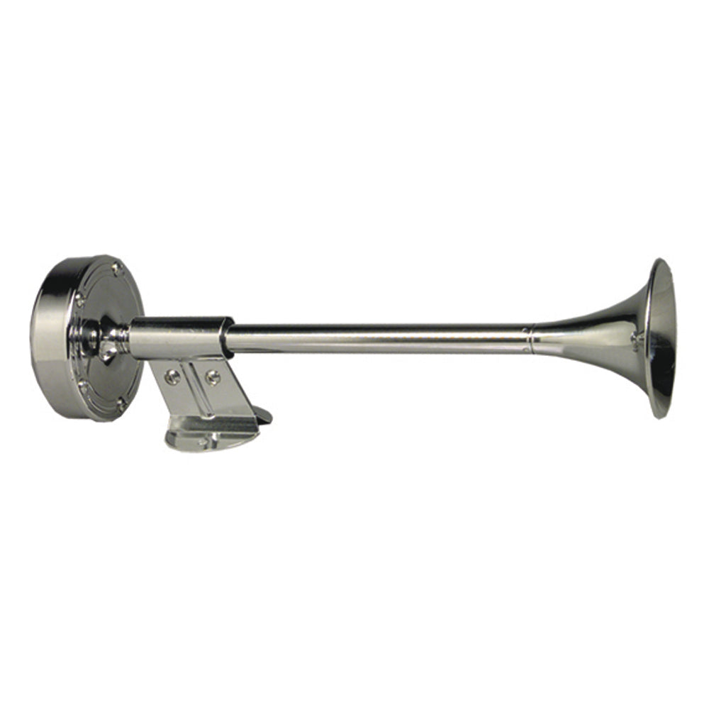 Schmitt Marine Deluxe All-Stainless Shorty Single Trumpet Horn – 12V [10009] Online Sale