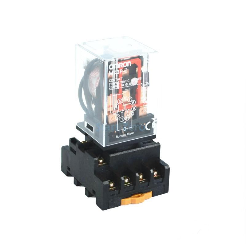 MK3P-I Electromagnetic Relay DC24V 11 Pins with Socket Base on Sale