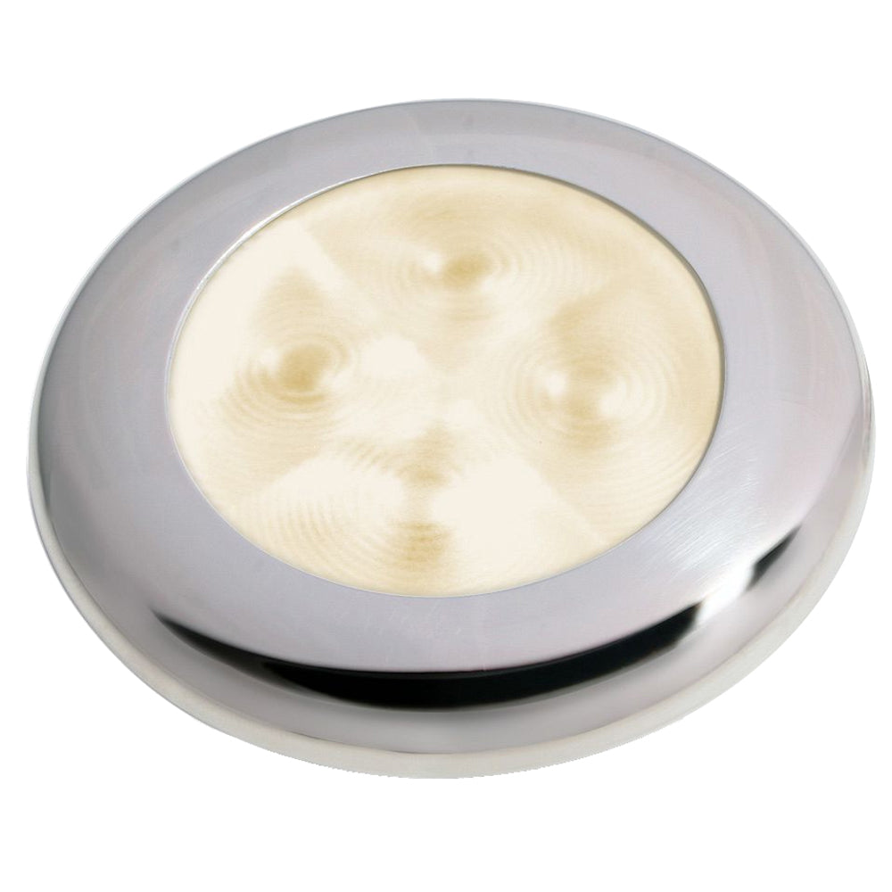 Hella Marine Slim Line LED ‘Enhanced Brightness’ Round Courtesy Lamp – Warm White LED – Stainless Steel Bezel – 12V [980500721] Online Sale