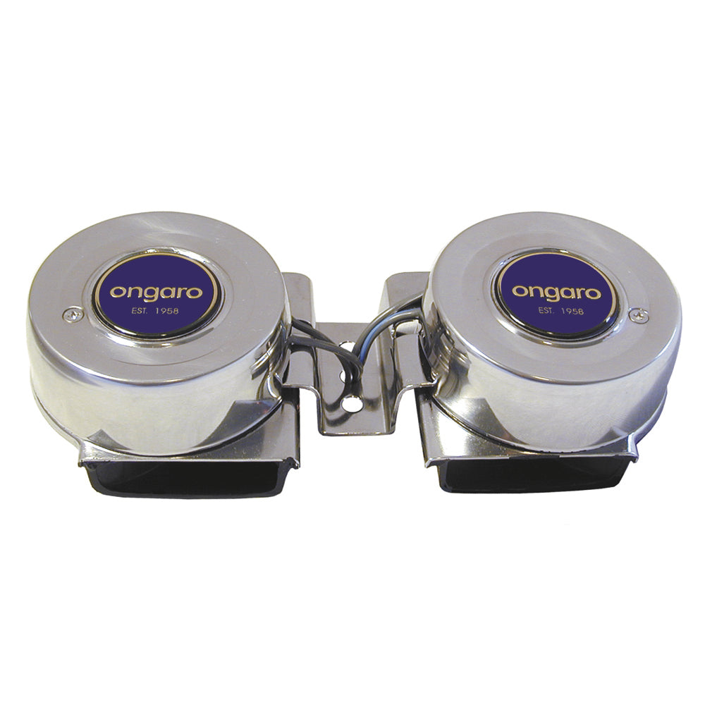 Schmitt Marine Ongaro All-Stainless Mini Compact Twin Horn – 12V [10002] Online Hot Sale