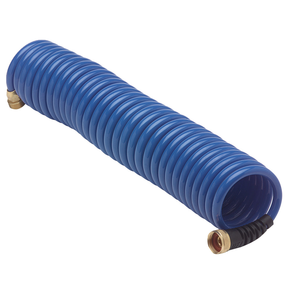 HoseCoil Blue Hose w/Flex Relief – 25′ [HS2500HP] Supply