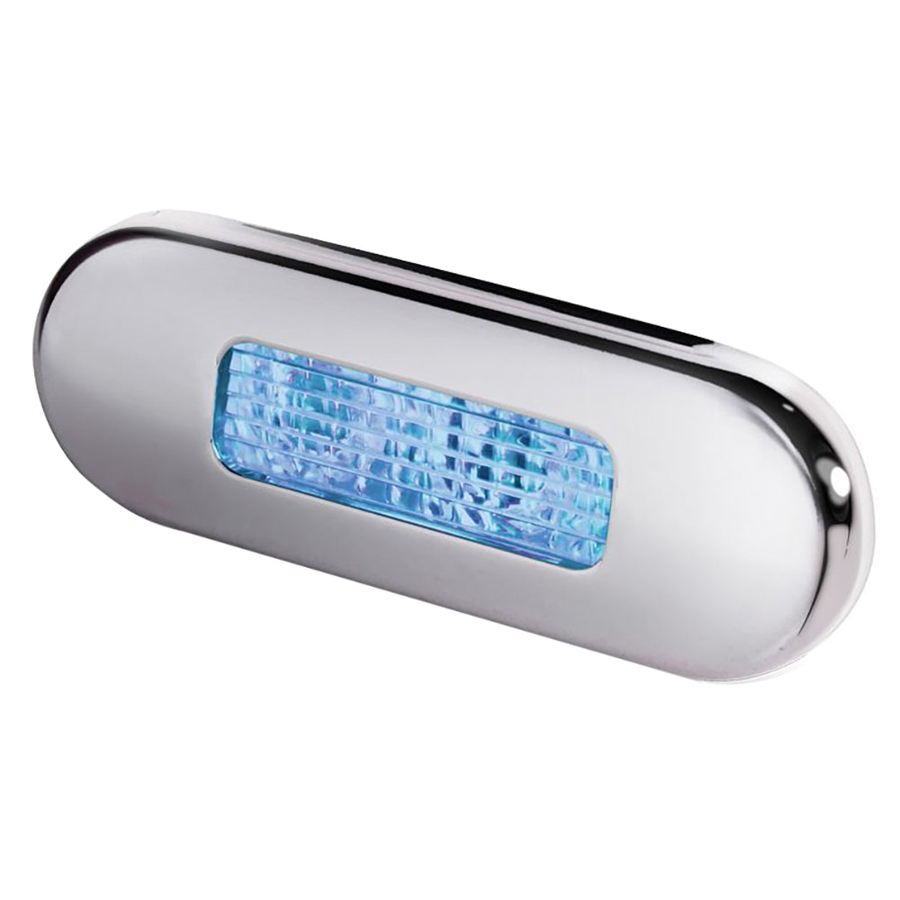 Hella Marine Surface Mount Oblong LED Courtesy Lamp – Blue LED – Stainless Steel Bezel [980869601] Hot on Sale