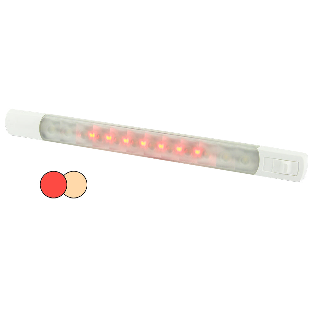 Hella Marine Surface Strip Light w/Switch – Warm White/Red LEDs – 12V [958121101] Sale